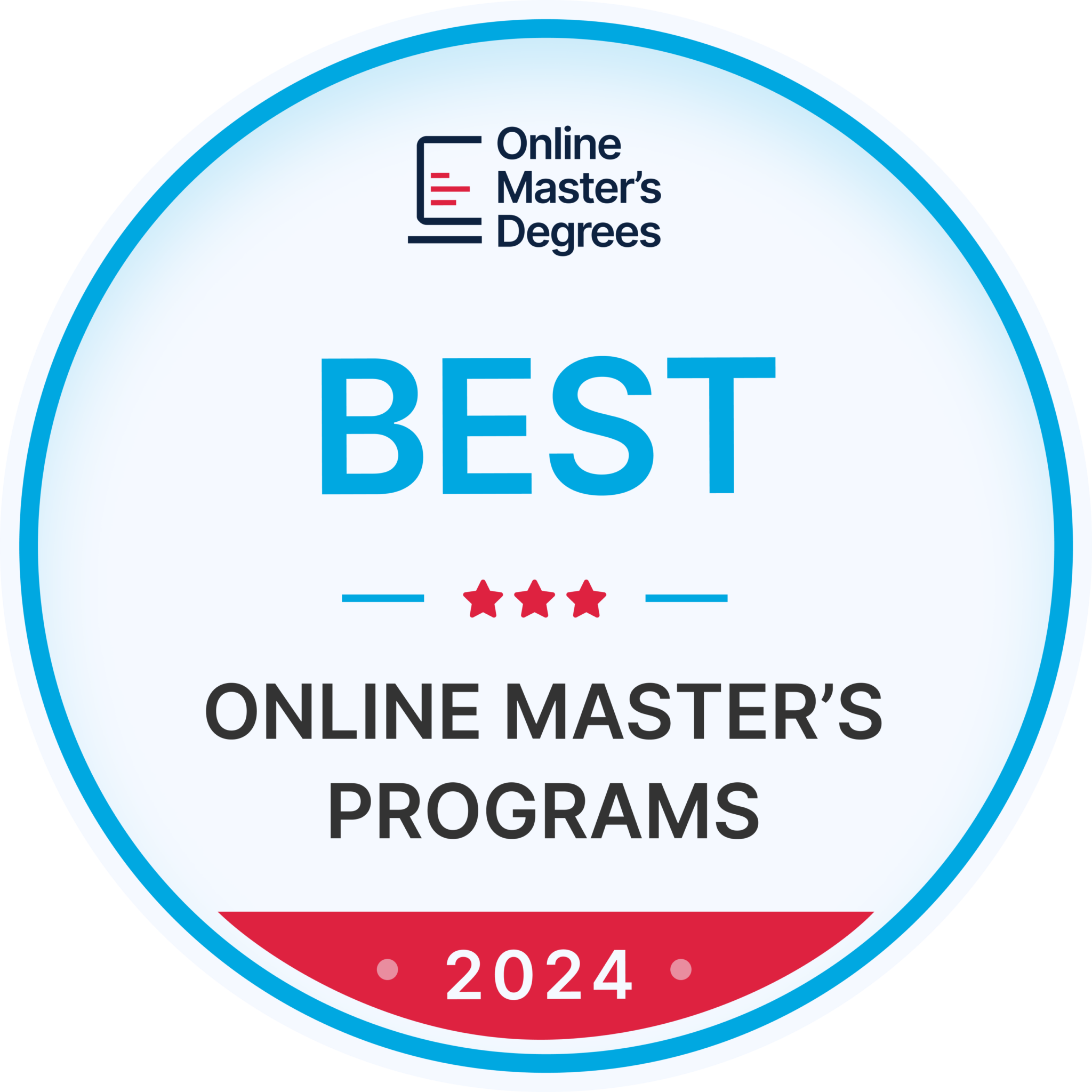 Best Online Master's Programs 2024 Badge from Online Master's Degrees - Lindenwood Online