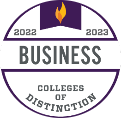 Best Colleges Business Colleges of Distinction 2022-2023 Badge - Lindenwood Online