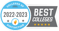 Best Colleges Colleges of Distinction 2022-2023 Badge - Lindenwood Online