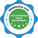 Most Affordable Online MHA Programs Badge from MHAOnline.com - Lindenwood Online